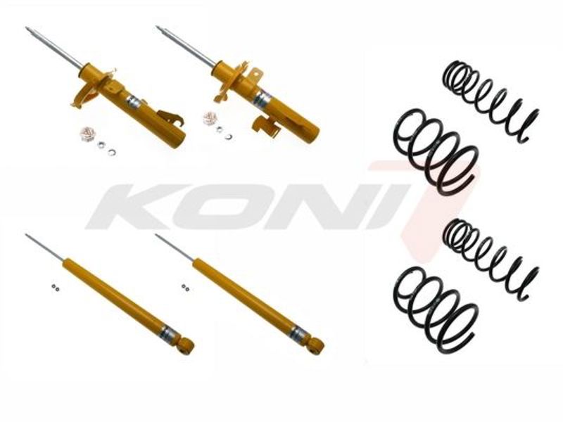 KONI Sport Kit Front + Rear Shock Absorber + Lowering Spring Set
